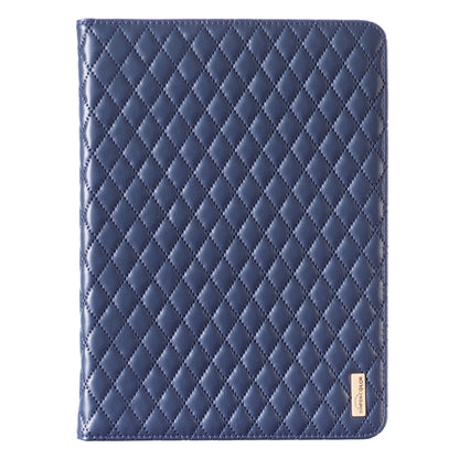 For iPad Pro 11 2022 / 2021 / 2020 Elegant Rhombic Texture Horizontal Flip Leather Tablet Case(Blue) - iPad Pro 11 (2022/2021) Cases by buy2fix | Online Shopping UK | buy2fix