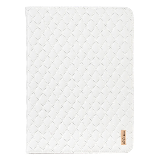 For iPad Pro 11 2022 / 2021 / 2020 Elegant Rhombic Texture Horizontal Flip Leather Tablet Case(White) - iPad Pro 11 (2022/2021) Cases by buy2fix | Online Shopping UK | buy2fix