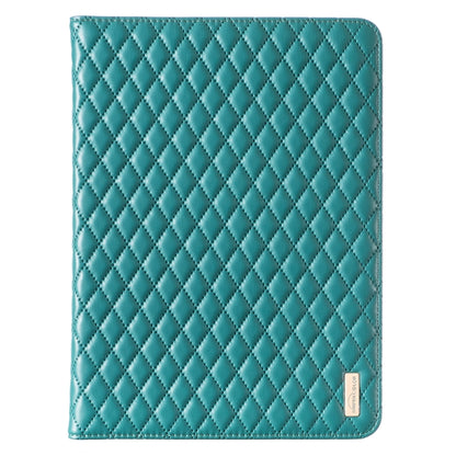 For iPad Pro 11 2022 / 2021 / 2020 Elegant Rhombic Texture Horizontal Flip Leather Tablet Case(Green) - iPad Pro 11 (2022/2021) Cases by buy2fix | Online Shopping UK | buy2fix