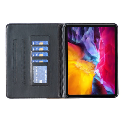 For iPad Pro 11 2022 / 2021 / 2020 Elegant Rhombic Texture Horizontal Flip Leather Tablet Case(Black) - iPad Pro 11 (2022/2021) Cases by buy2fix | Online Shopping UK | buy2fix