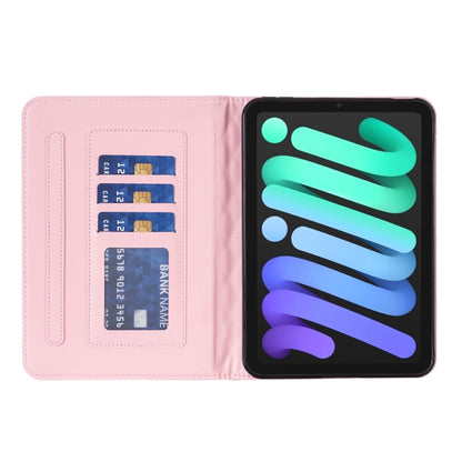 For iPad mini 6 / mini 2024 Elegant Rhombic Texture Horizontal Flip Leather Tablet Case(Pink) - iPad mini 6 Cases by buy2fix | Online Shopping UK | buy2fix