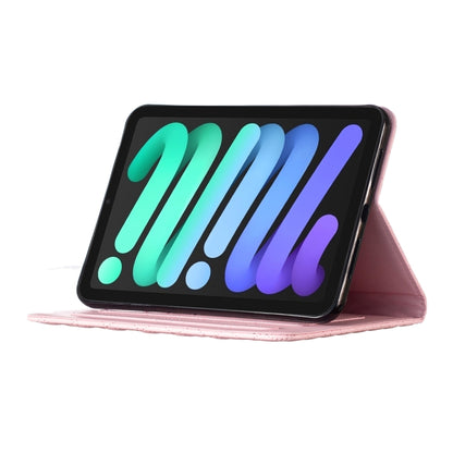 For iPad mini 6 / mini 2024 Elegant Rhombic Texture Horizontal Flip Leather Tablet Case(Pink) - iPad mini 6 Cases by buy2fix | Online Shopping UK | buy2fix
