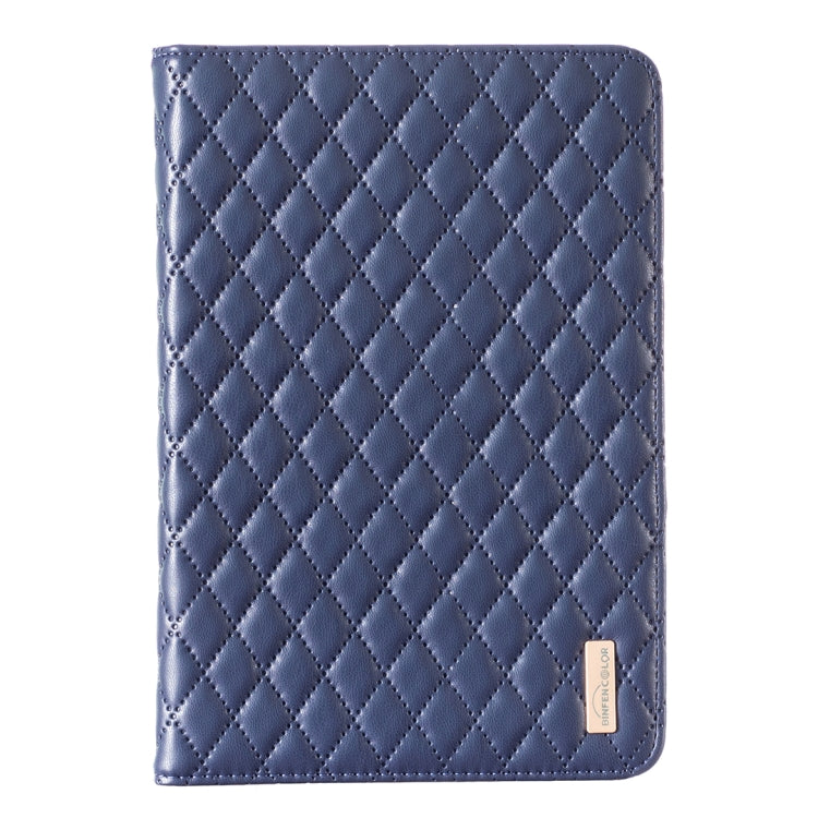 For iPad mini 5 / 4 / 3 / 2 / 1 Elegant Rhombic Texture Horizontal Flip Leather Tablet Case(Blue) - More iPad Cases by buy2fix | Online Shopping UK | buy2fix
