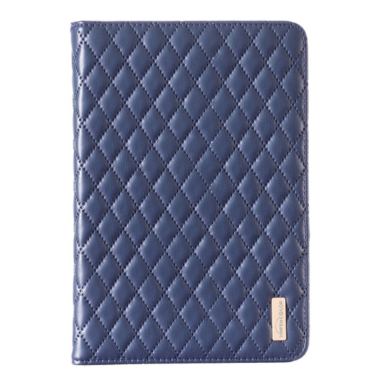 For iPad mini 5 / 4 / 3 / 2 / 1 Elegant Rhombic Texture Horizontal Flip Leather Tablet Case(Blue) - More iPad Cases by buy2fix | Online Shopping UK | buy2fix