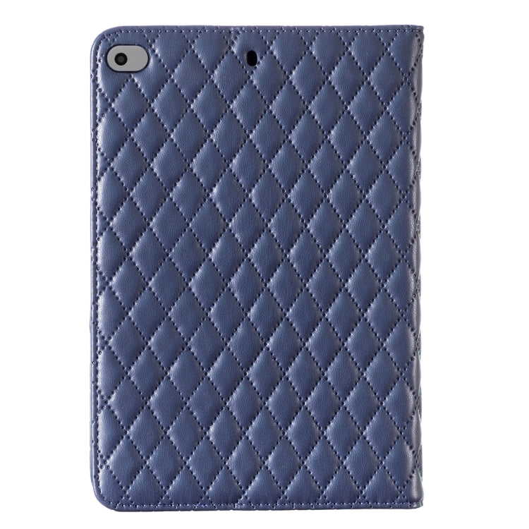 For iPad mini 5 / 4 / 3 / 2 / 1 Elegant Rhombic Texture Horizontal Flip Leather Tablet Case(Blue) - More iPad Cases by buy2fix | Online Shopping UK | buy2fix