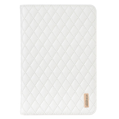 For iPad mini 5 / 4 / 3 / 2 / 1 Elegant Rhombic Texture Horizontal Flip Leather Tablet Case(White) - More iPad Cases by buy2fix | Online Shopping UK | buy2fix