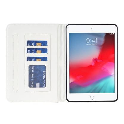 For iPad mini 5 / 4 / 3 / 2 / 1 Elegant Rhombic Texture Horizontal Flip Leather Tablet Case(White) - More iPad Cases by buy2fix | Online Shopping UK | buy2fix