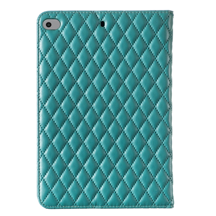 For iPad mini 5 / 4 / 3 / 2 / 1 Elegant Rhombic Texture Horizontal Flip Leather Tablet Case(Green) - More iPad Cases by buy2fix | Online Shopping UK | buy2fix