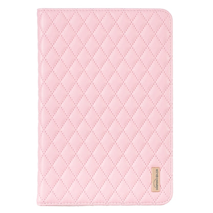 For iPad mini 5 / 4 / 3 / 2 / 1 Elegant Rhombic Texture Horizontal Flip Leather Tablet Case(Pink) - More iPad Cases by buy2fix | Online Shopping UK | buy2fix