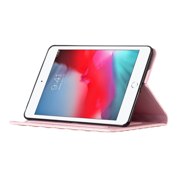 For iPad mini 5 / 4 / 3 / 2 / 1 Elegant Rhombic Texture Horizontal Flip Leather Tablet Case(Pink) - More iPad Cases by buy2fix | Online Shopping UK | buy2fix