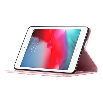 For iPad mini 5 / 4 / 3 / 2 / 1 Elegant Rhombic Texture Horizontal Flip Leather Tablet Case(Pink) - More iPad Cases by buy2fix | Online Shopping UK | buy2fix