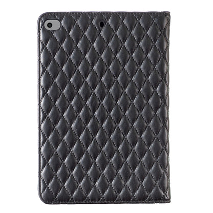 For iPad mini 5 / 4 / 3 / 2 / 1 Elegant Rhombic Texture Horizontal Flip Leather Tablet Case(Black) - More iPad Cases by buy2fix | Online Shopping UK | buy2fix