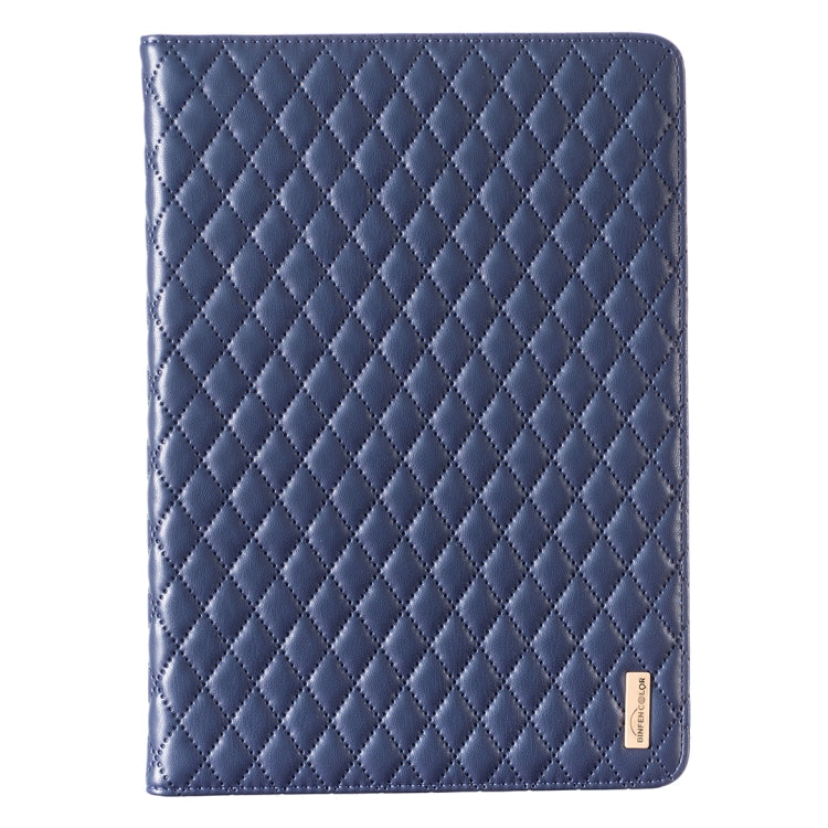 For iPad Pro 10.5 2019 / 10.2 Elegant Rhombic Texture Horizontal Flip Leather Tablet Case(Blue) - iPad Pro 10.5 inch Cases by buy2fix | Online Shopping UK | buy2fix