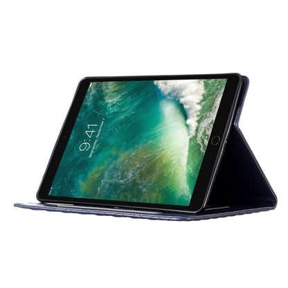For iPad Pro 10.5 2019 / 10.2 Elegant Rhombic Texture Horizontal Flip Leather Tablet Case(Blue) - iPad Pro 10.5 inch Cases by buy2fix | Online Shopping UK | buy2fix