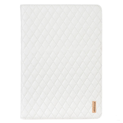 For iPad Pro 10.5 2019 / 10.2 Elegant Rhombic Texture Horizontal Flip Leather Tablet Case(White) - iPad Pro 10.5 inch Cases by buy2fix | Online Shopping UK | buy2fix
