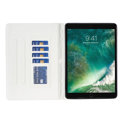 For iPad Pro 10.5 2019 / 10.2 Elegant Rhombic Texture Horizontal Flip Leather Tablet Case(White) - iPad Pro 10.5 inch Cases by buy2fix | Online Shopping UK | buy2fix