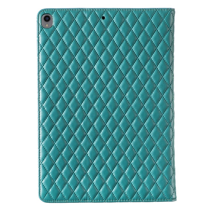 For iPad Pro 10.5 2019 / 10.2 Elegant Rhombic Texture Horizontal Flip Leather Tablet Case(Green) - iPad Pro 10.5 inch Cases by buy2fix | Online Shopping UK | buy2fix