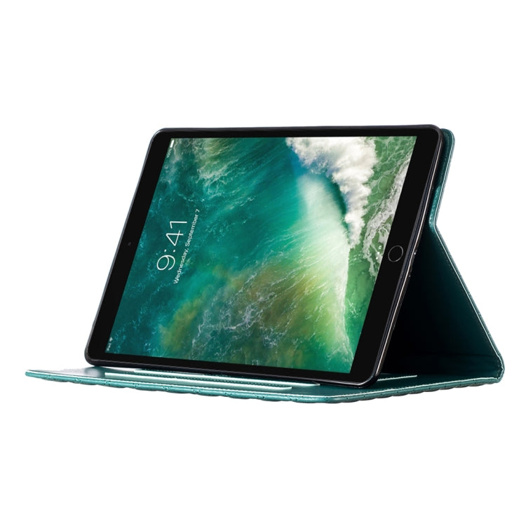 For iPad Pro 10.5 2019 / 10.2 Elegant Rhombic Texture Horizontal Flip Leather Tablet Case(Green) - iPad Pro 10.5 inch Cases by buy2fix | Online Shopping UK | buy2fix