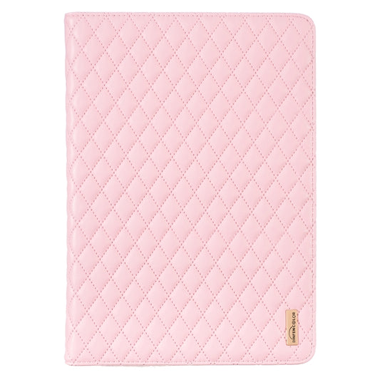 For iPad Pro 10.5 2019 / 10.2 Elegant Rhombic Texture Horizontal Flip Leather Tablet Case(Pink) - iPad Pro 10.5 inch Cases by buy2fix | Online Shopping UK | buy2fix