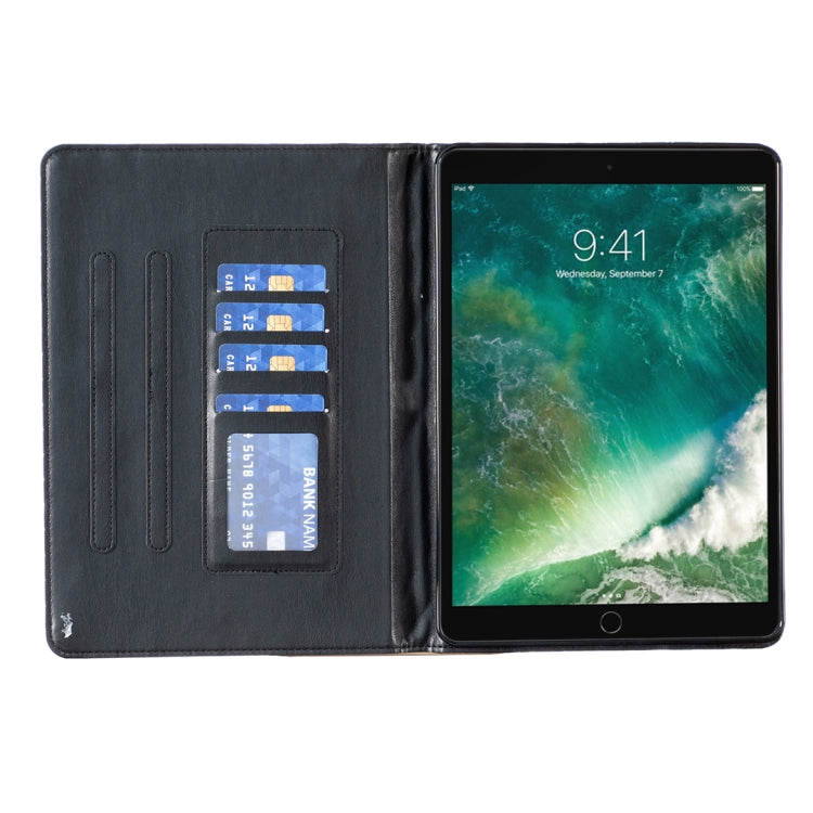 For iPad Pro 10.5 2019 / 10.2 Elegant Rhombic Texture Horizontal Flip Leather Tablet Case(Black) - iPad Pro 10.5 inch Cases by buy2fix | Online Shopping UK | buy2fix