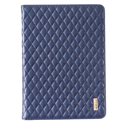 For iPad 8 / 7 / 6 / 5 9.7 inch Elegant Rhombic Texture Horizontal Flip Leather Tablet Case(Blue) - iPad Pro 9.7 inch Cases by buy2fix | Online Shopping UK | buy2fix