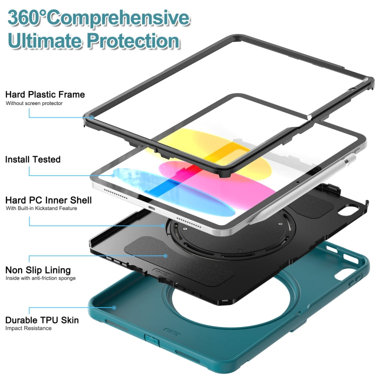 For iPad 2025 / 2022 Shockproof TPU + PC Protective Tablet Case(Blue) - iPad 2025 / 2022 Cases by buy2fix | Online Shopping UK | buy2fix