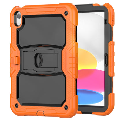 For iPad 2025 / 2022 Shockproof Silicone + PC Protective Tablet Case(Black + Orange) - iPad 2025 / 2022 Cases by buy2fix | Online Shopping UK | buy2fix
