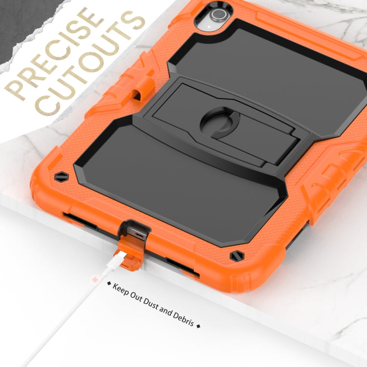 For iPad 2025 / 2022 Shockproof Silicone + PC Protective Tablet Case(Black + Orange) - iPad 2025 / 2022 Cases by buy2fix | Online Shopping UK | buy2fix