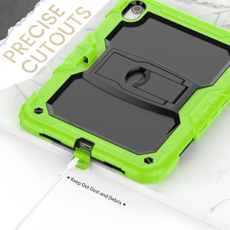 For iPad 2025 / 2022 Shockproof Silicone + PC Protective Tablet Case(Black + Yellow Green) - iPad 2025 / 2022 Cases by buy2fix | Online Shopping UK | buy2fix