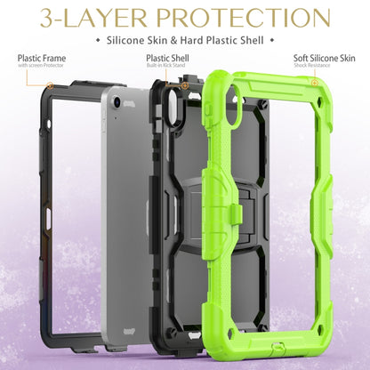 For iPad 2025 / 2022 Shockproof Silicone + PC Protective Tablet Case(Black + Yellow Green) - iPad 2025 / 2022 Cases by buy2fix | Online Shopping UK | buy2fix