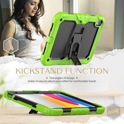 For iPad 2025 / 2022 Shockproof Silicone + PC Protective Tablet Case(Black + Yellow Green) - iPad 2025 / 2022 Cases by buy2fix | Online Shopping UK | buy2fix