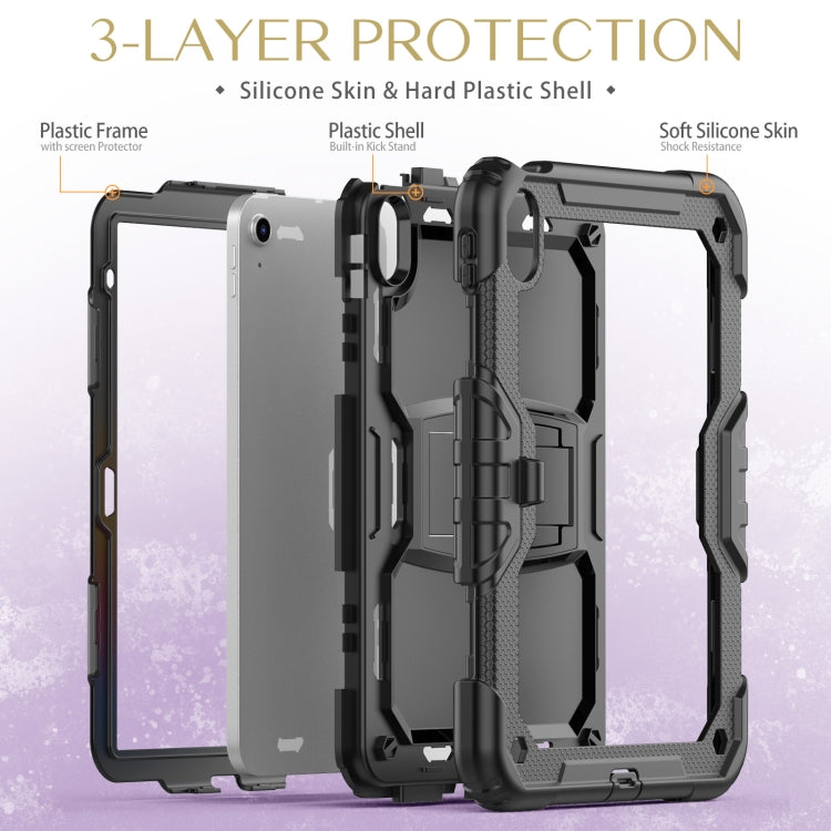 For iPad 2025 / 2022 Shockproof Silicone + PC Protective Tablet Case(Black) - iPad 2025 / 2022 Cases by buy2fix | Online Shopping UK | buy2fix