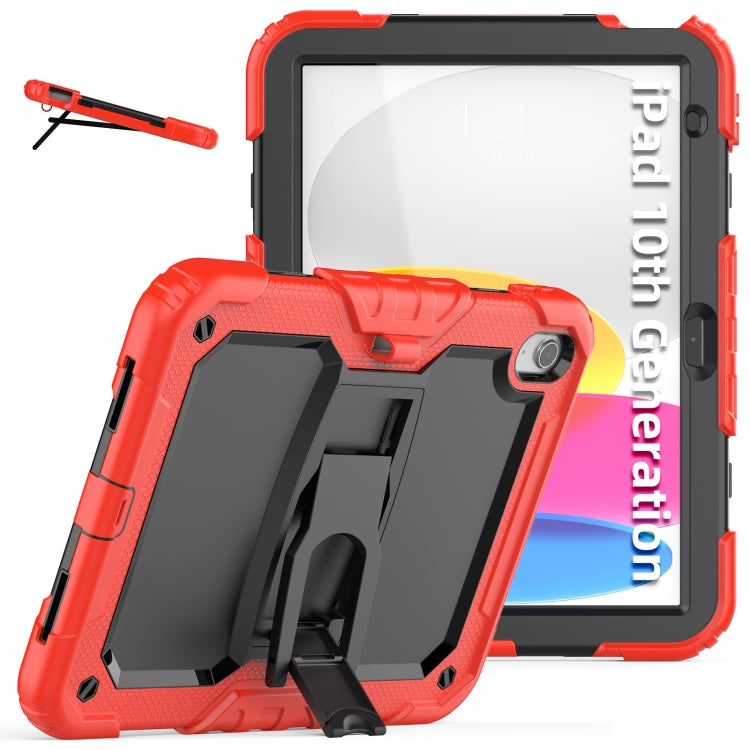 For iPad 2025 / 2022 Shockproof Silicone + PC Protective Tablet Case(Black + Red) - iPad 2025 / 2022 Cases by buy2fix | Online Shopping UK | buy2fix