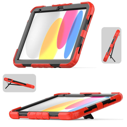 For iPad 2025 / 2022 Shockproof Silicone + PC Protective Tablet Case(Black + Red) - iPad 2025 / 2022 Cases by buy2fix | Online Shopping UK | buy2fix