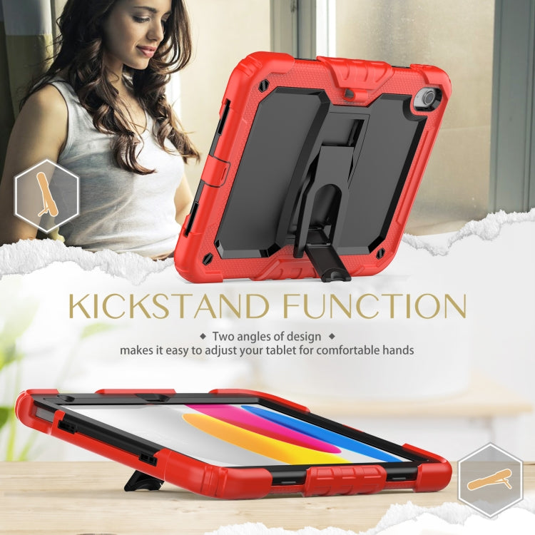 For iPad 2025 / 2022 Shockproof Silicone + PC Protective Tablet Case(Black + Red) - iPad 2025 / 2022 Cases by buy2fix | Online Shopping UK | buy2fix