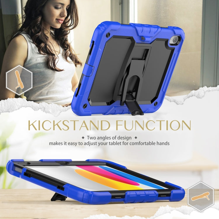 For iPad 2025 / 2022 Shockproof Silicone + PC Protective Tablet Case(Black + Blue) - iPad 2025 / 2022 Cases by buy2fix | Online Shopping UK | buy2fix