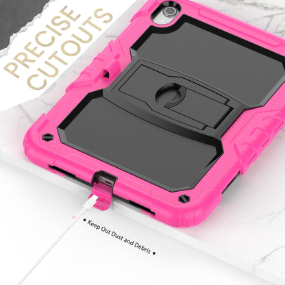 For iPad 2025 / 2022 Shockproof Silicone + PC Protective Tablet Case(Black + Rose Red) - iPad 2025 / 2022 Cases by buy2fix | Online Shopping UK | buy2fix