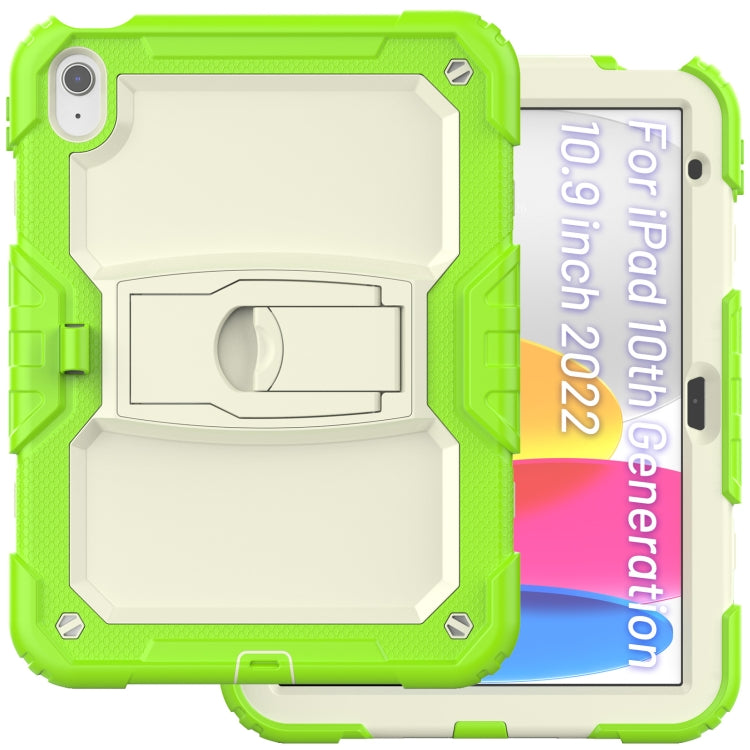 For iPad 2025 / 2022 Shockproof Silicone + PC Protective Tablet Case(Yellow Green) - iPad 2025 / 2022 Cases by buy2fix | Online Shopping UK | buy2fix
