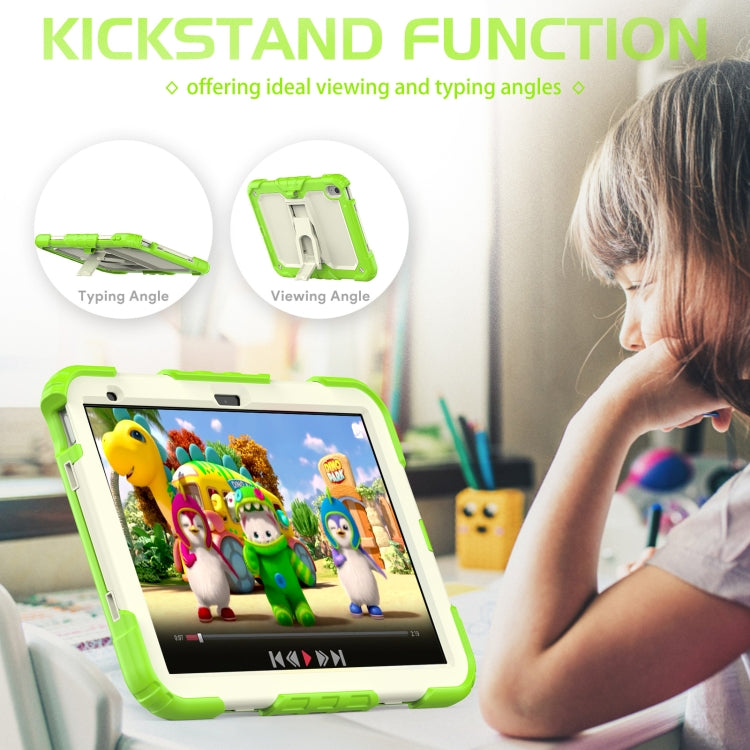 For iPad 2025 / 2022 Shockproof Silicone + PC Protective Tablet Case(Yellow Green) - iPad 2025 / 2022 Cases by buy2fix | Online Shopping UK | buy2fix