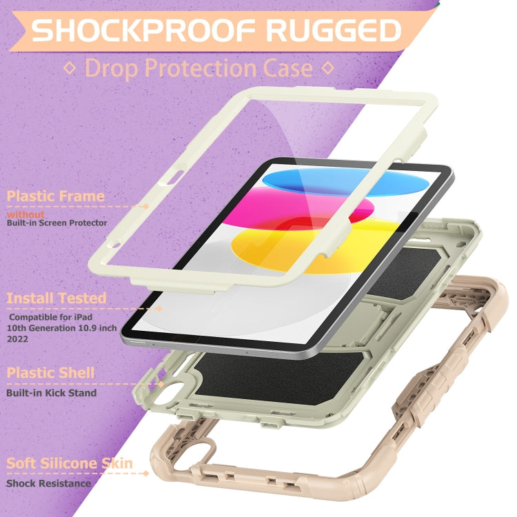 For iPad 2025 / 2022 Shockproof Silicone + PC Protective Tablet Case(Rose Gold) - iPad 2025 / 2022 Cases by buy2fix | Online Shopping UK | buy2fix