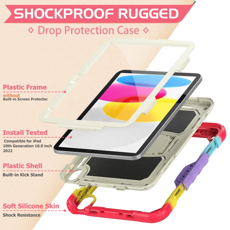 For iPad 2025 / 2022 Shockproof Silicone + PC Protective Tablet Case(Camouflage Red) - iPad 2025 / 2022 Cases by buy2fix | Online Shopping UK | buy2fix