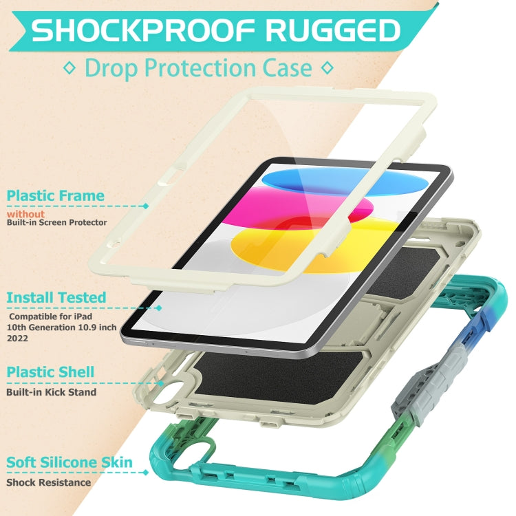 For iPad 2025 / 2022 Shockproof Silicone + PC Protective Tablet Case(Camouflage Light Blue) - iPad 2025 / 2022 Cases by buy2fix | Online Shopping UK | buy2fix