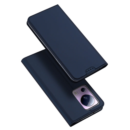 For Xiaomi 12 Lite 5G NE DUX DUCIS Skin Pro Series Horizontal Flip Phone Leather Case(Blue) - Xiaomi Cases by DUX DUCIS | Online Shopping UK | buy2fix