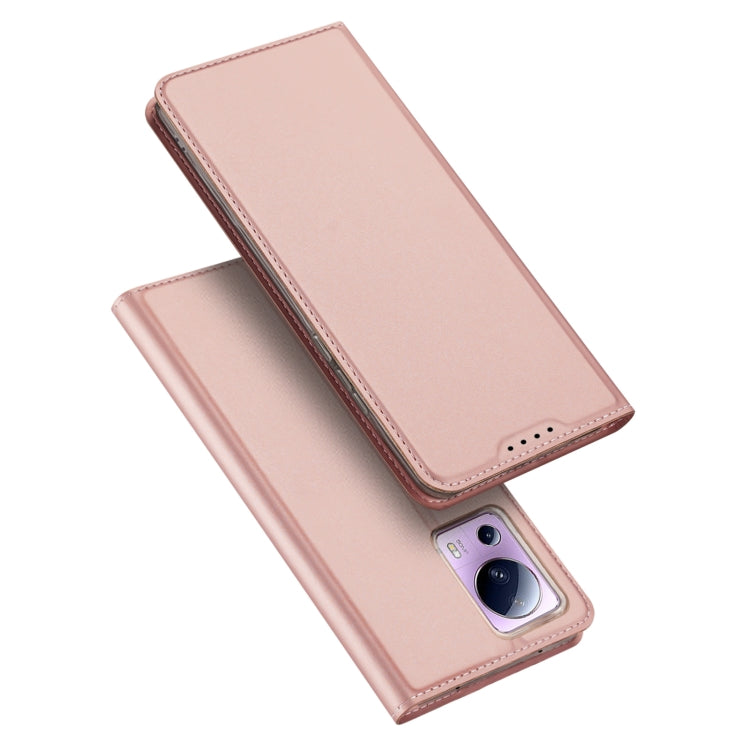 For Xiaomi 12 Lite 5G NE DUX DUCIS Skin Pro Series Horizontal Flip Phone Leather Case(Rose Gold) - Xiaomi Cases by DUX DUCIS | Online Shopping UK | buy2fix