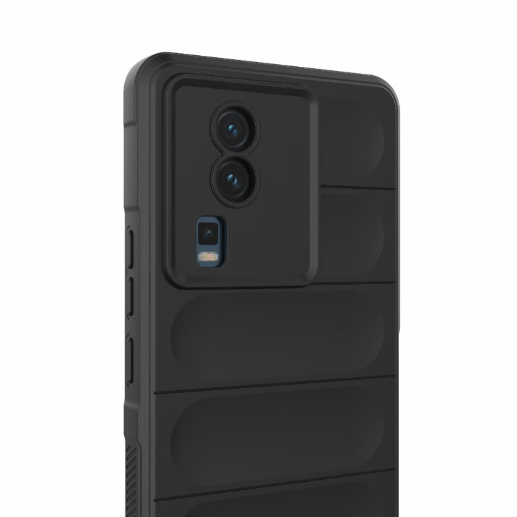 For vivo iQOO Neo7 Magic Shield TPU + Flannel Phone Case(Light Blue) - vivo Cases by buy2fix | Online Shopping UK | buy2fix