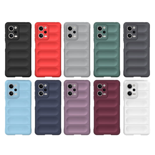 For Xiaomi Redmi Note 12 Pro 5G China / Note 12 Pro 5G Speed Magic Shield TPU + Flannel Phone Case(Red) by buy2fix