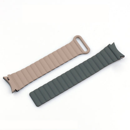 For Samsung Galaxy Watch5 40mm / 44mm Silicone Magnetic Watch Band(Pink Beige) - Watch Bands by buy2fix | Online Shopping UK | buy2fix