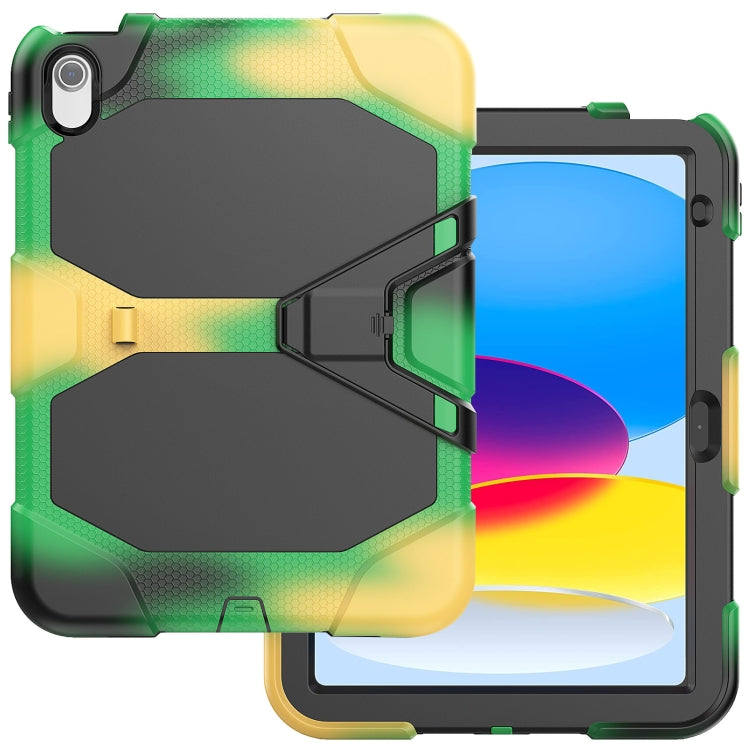 For iPad 2025 / 2022 Rugged Silicone Hard PC Tablet Case with Holder(Camouflage) - iPad 2025 / 2022 Cases by buy2fix | Online Shopping UK | buy2fix