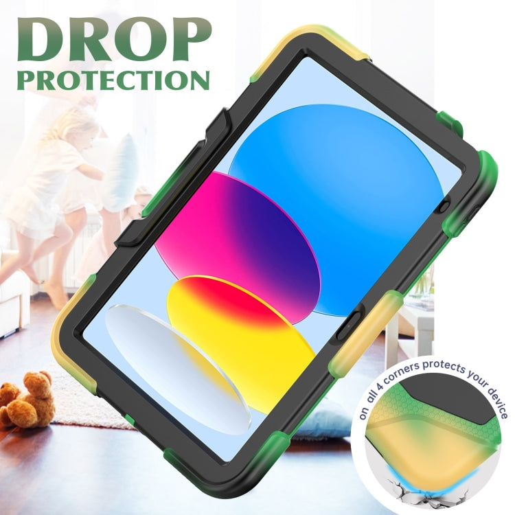 For iPad 2025 / 2022 Rugged Silicone Hard PC Tablet Case with Holder(Camouflage) - iPad 2025 / 2022 Cases by buy2fix | Online Shopping UK | buy2fix