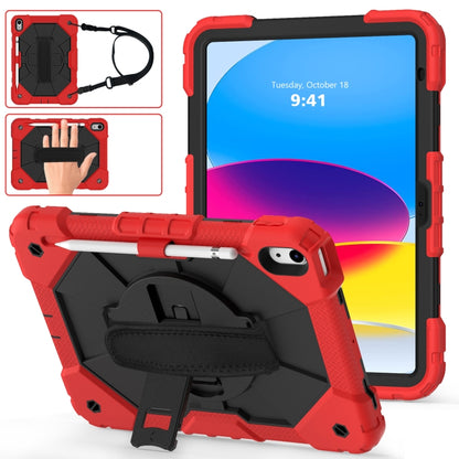 For iPad 2025 / 2022 Contrast Color Robot Shockproof Silicon + PC Tablet Protective Case(Red+Black) - iPad 2025 / 2022 Cases by buy2fix | Online Shopping UK | buy2fix